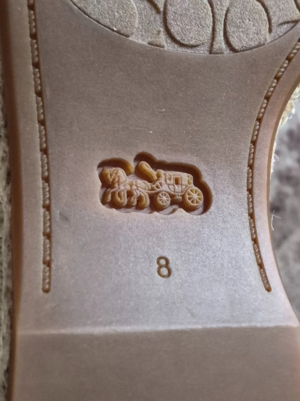 COACH SIGNATURE LOGO ESPADRILLES-SZ.8